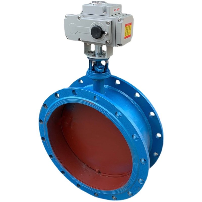 电动通风蝶阀法兰d941w6c6p防爆电动风阀高温排烟阀热风阀