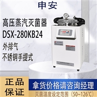 申安手提式高压蒸汽灭菌器DSX-280KB24双刻度移位式快开盖结构
