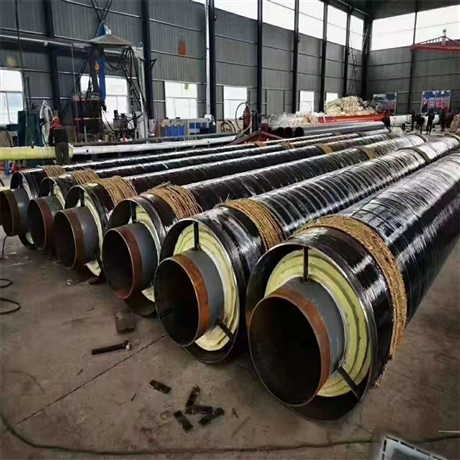 钢套钢保温钢管 蒸汽管道专用 钢套钢玻璃棉直埋保温钢管 预制岩棉钢管 