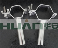 卫生级不锈钢304六角管支架，管托，管卡，六角管撑架