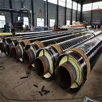 钢套钢保温钢管 蒸汽管道专用 钢套钢玻璃棉直埋保温钢管 预制岩棉钢管 