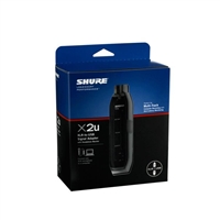 Shure舒尔 X2U迷你声卡幻想电源信号转换器卡侬转USB话筒麦克风产品介绍