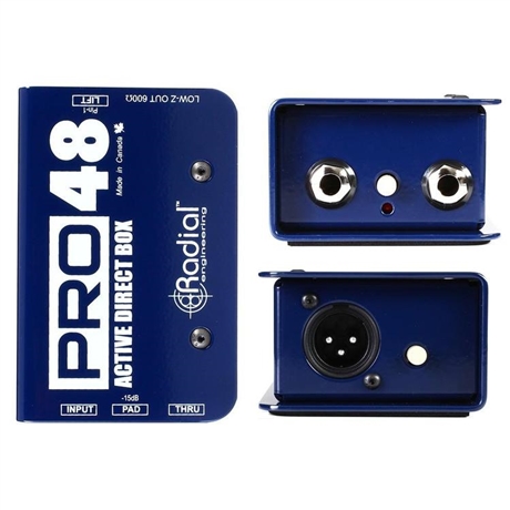 Radial Pro48单通道非平衡输入DI直插盒有源DI盒批发商