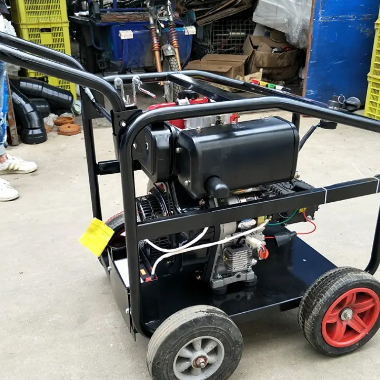 道路管道淤泥疏通机大流量管道疏通设备油污疏通清洗一体机