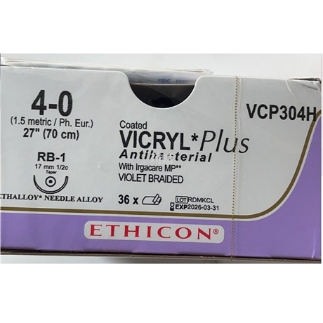 强生抗菌薇乔缝线vcp304hethicon可吸收性缝合线