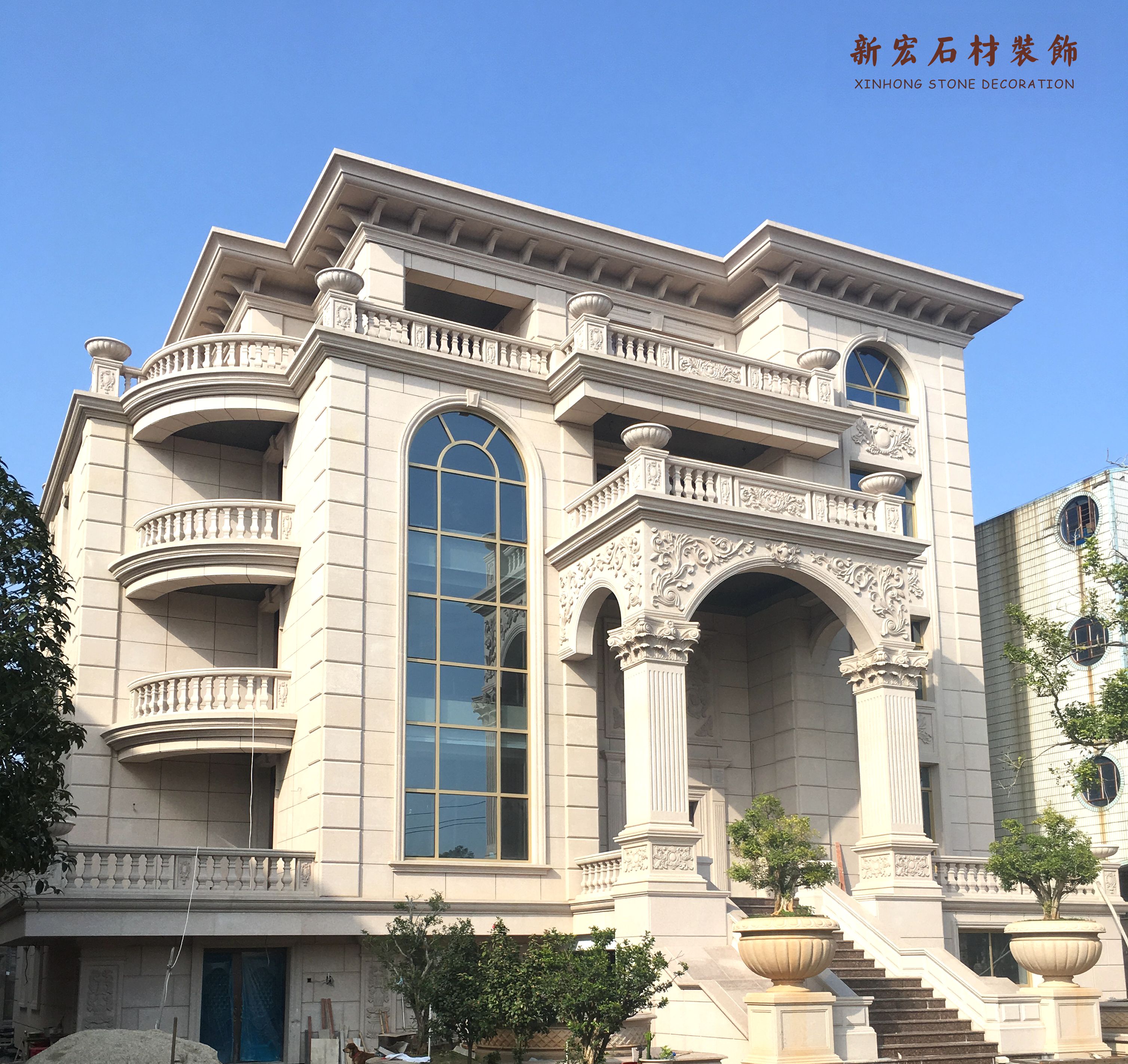 惠安别墅石雕石材装饰石材景观浮雕幕墙干挂