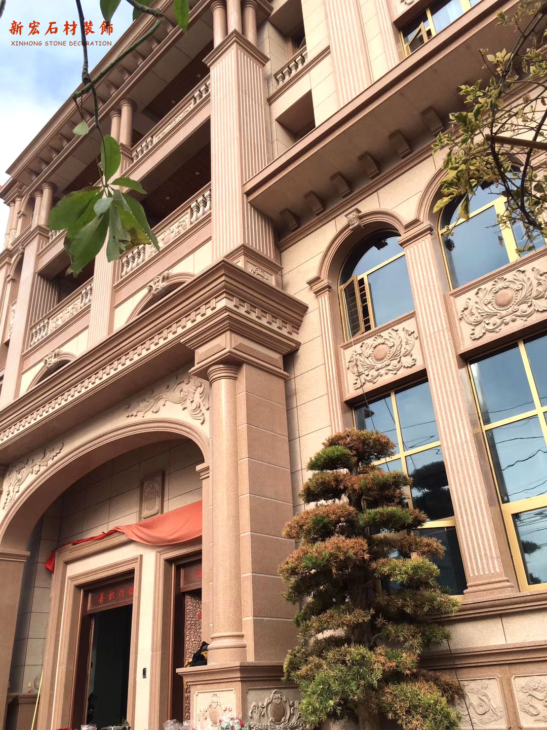 惠安别墅石雕石材装饰石材景观浮雕幕墙干挂