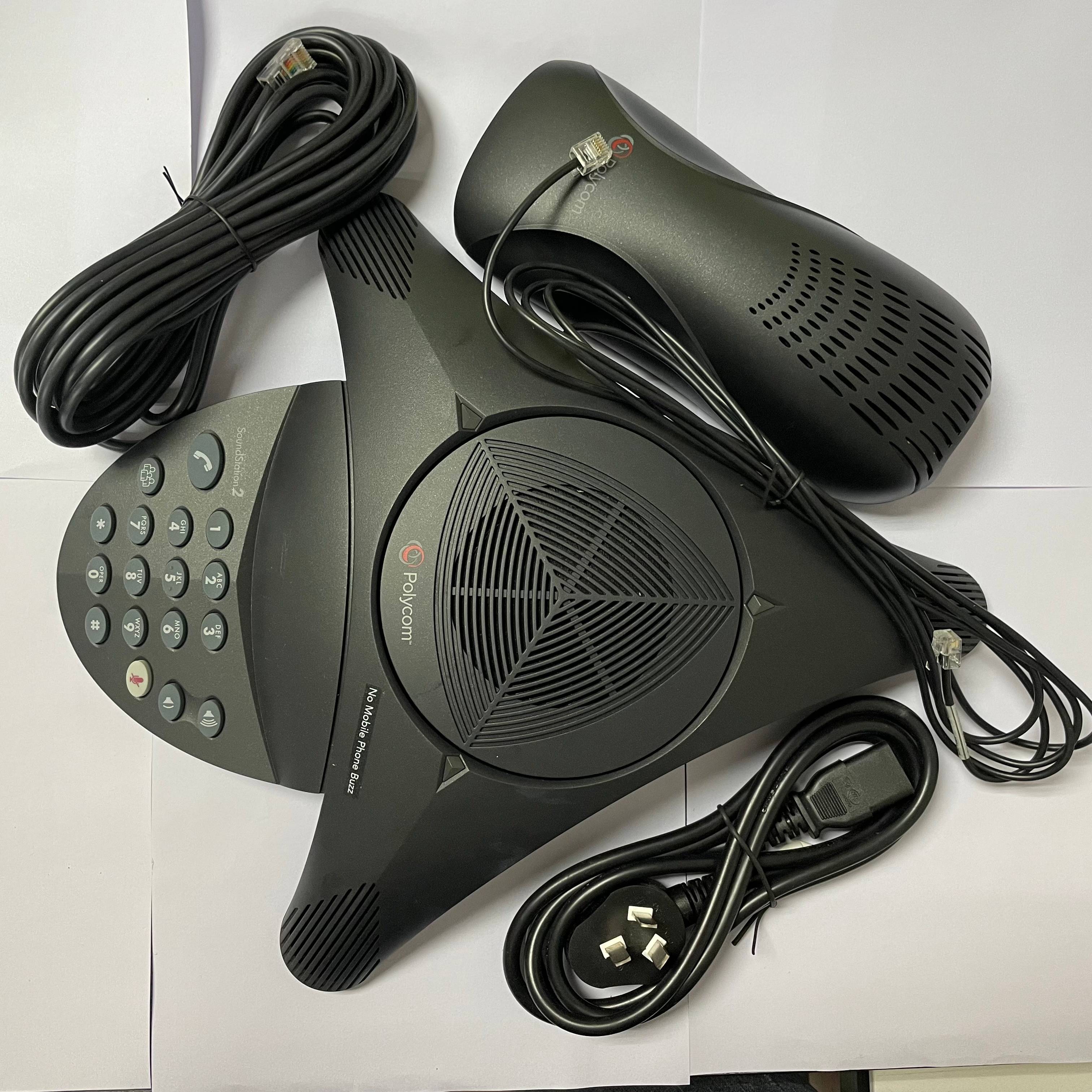 宝利通soundstation2远程电话会议系统中小型会议室语音会议