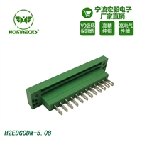 5.08mm穿墻式接線端子對插穿墻pcb對接鳳凰端子臺