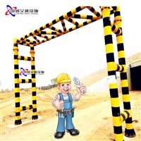 公路交通限高杆门架 铁路桥梁限高防护架 带斜撑 防撞牢固
