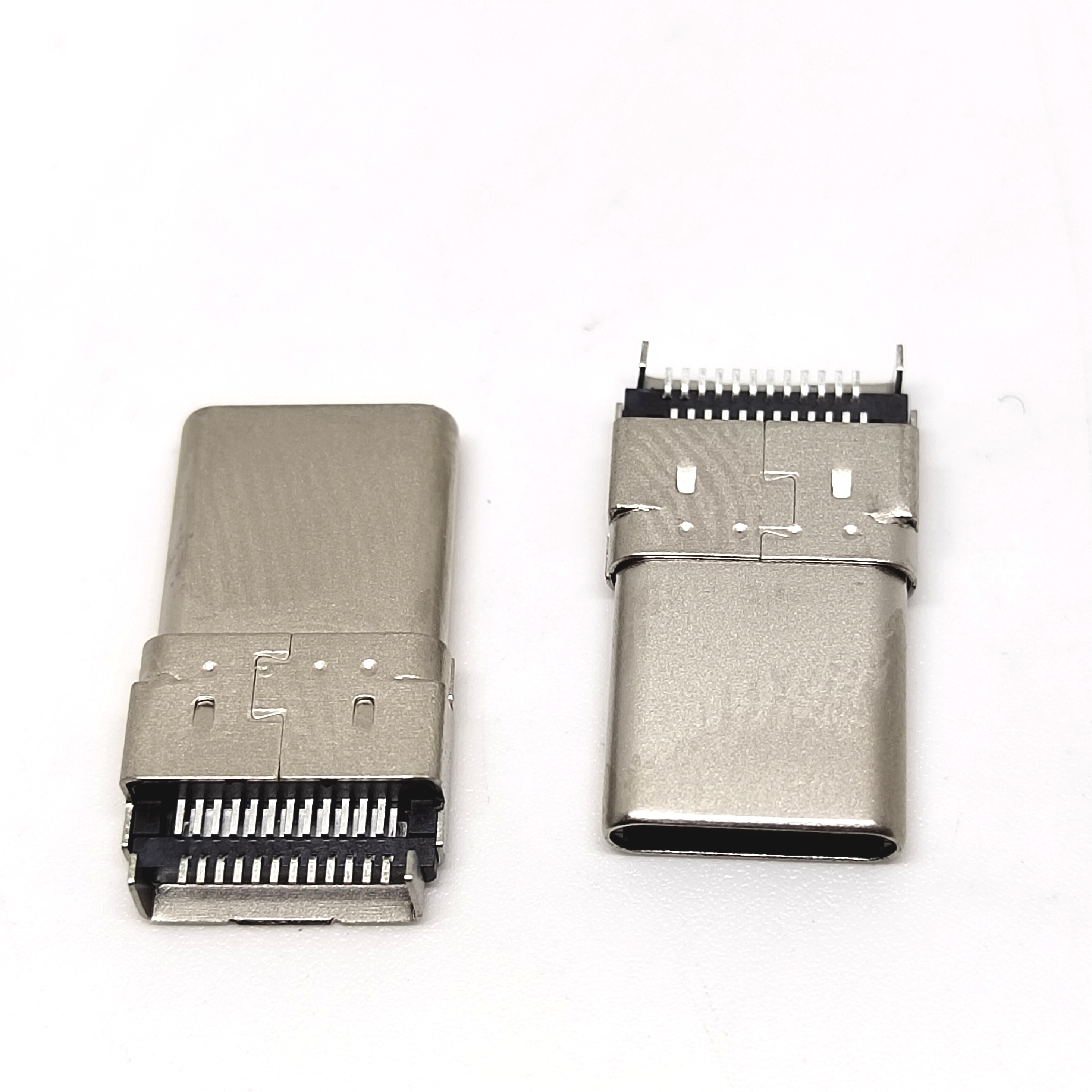 TYPE-C 24PIN沉板公头 USB3.1 拉伸 长度15.5 端子贴片