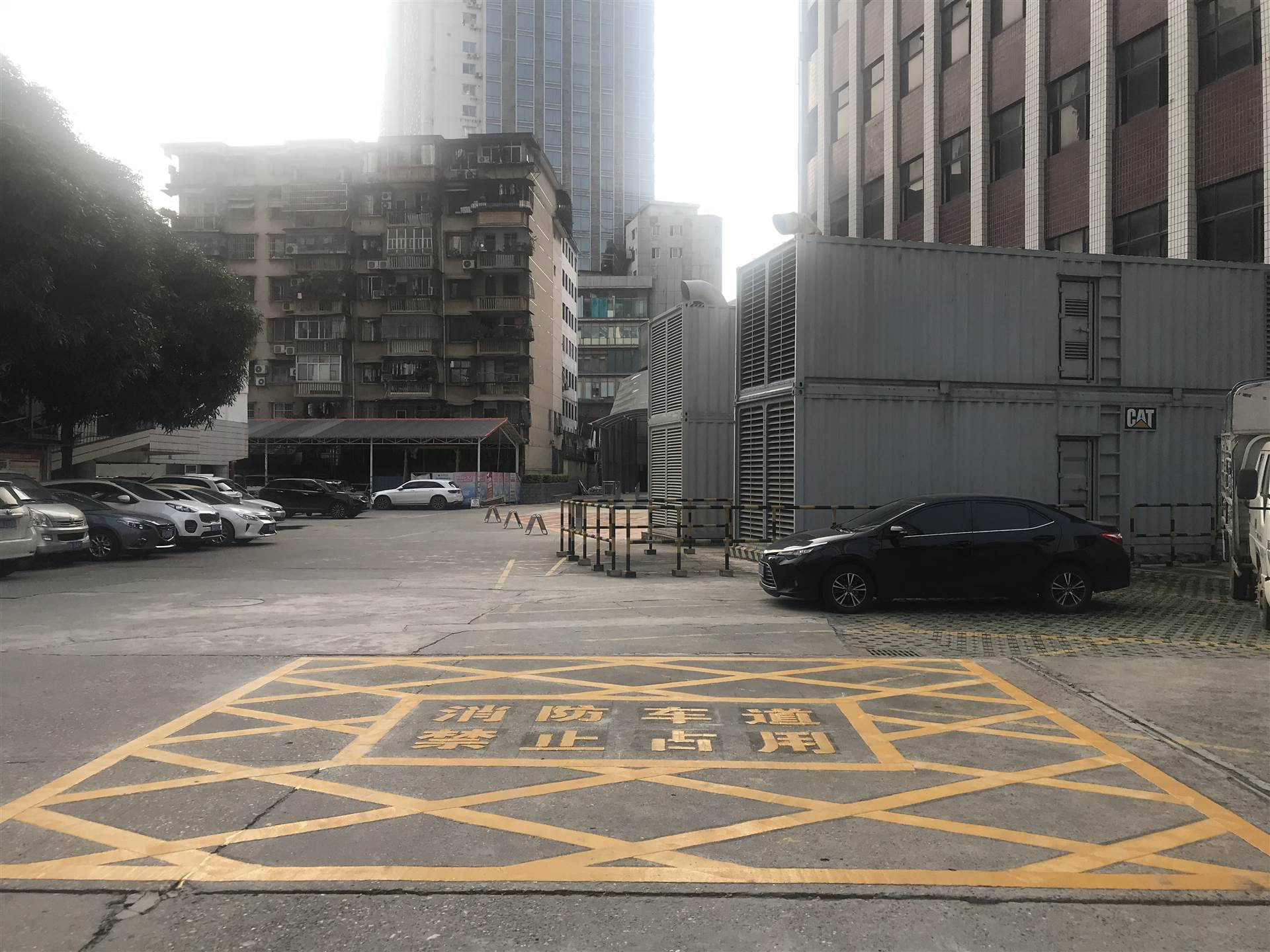 直辖屯昌县消防登高面划线