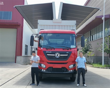 飞翼厢式货车东风天锦翼开启厢式运输车翼展式厢式货车
