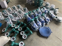 供应D371F46-10 衬四氟对夹蝶阀DN80DN100DN150 D371F46-16