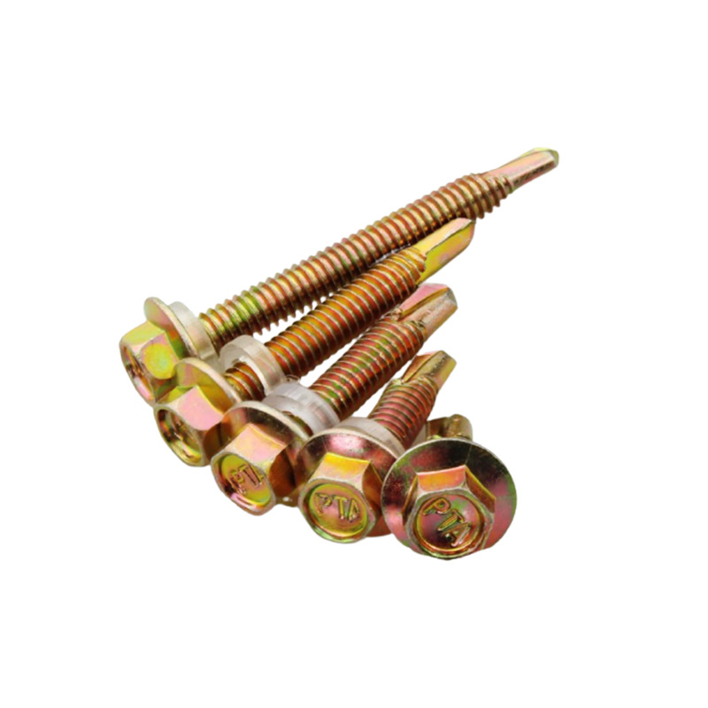 镀彩锌燕尾螺丝 镀彩锌钻尾螺钉