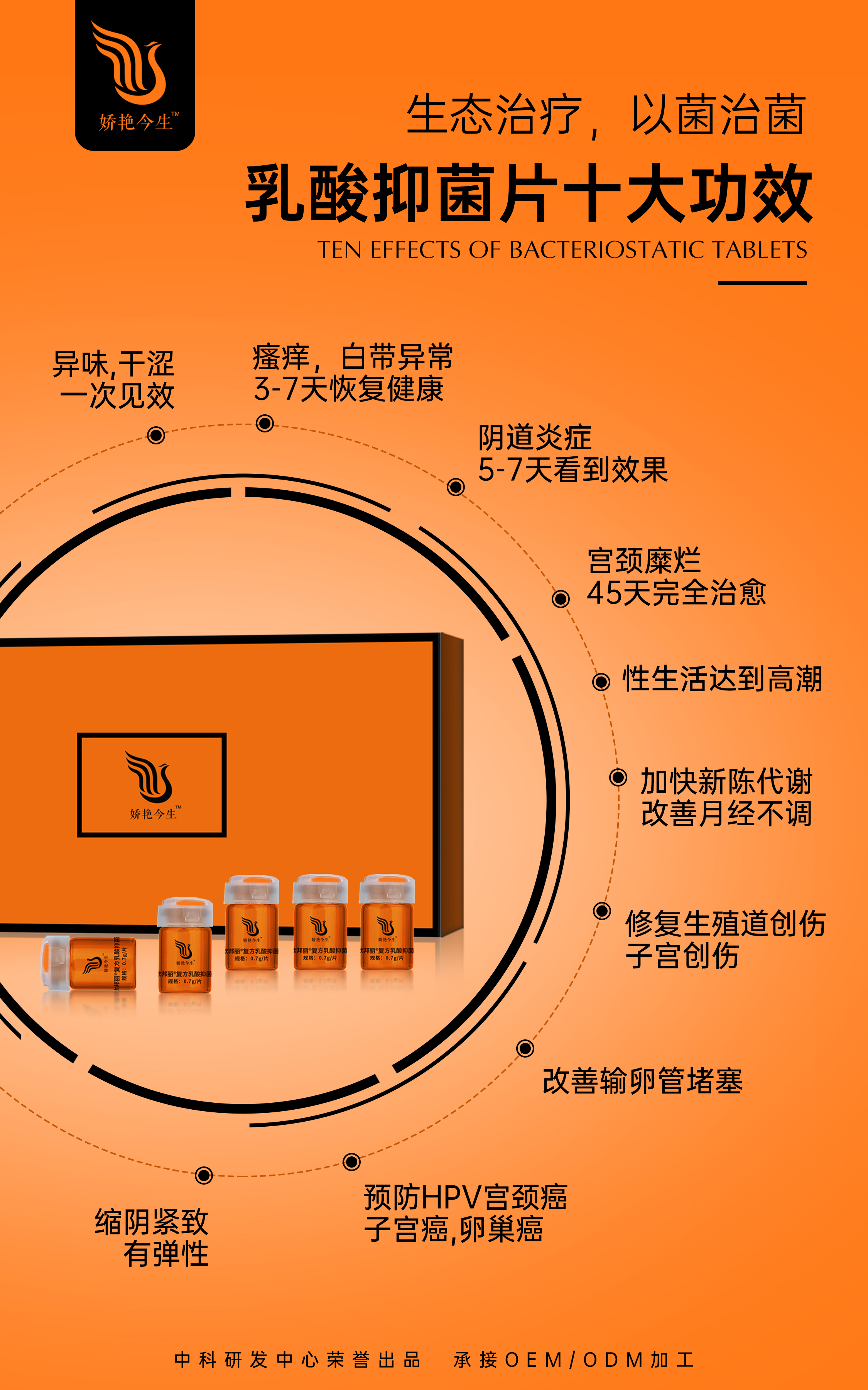 複方乳酸抑菌片廠家私護益生菌加工廠