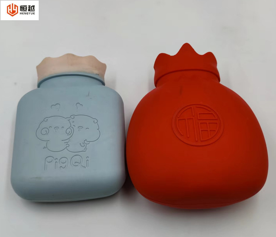 硅胶热水袋暖手、暖肚子婴儿便捷注水暖水袋、可爱暖宝宝