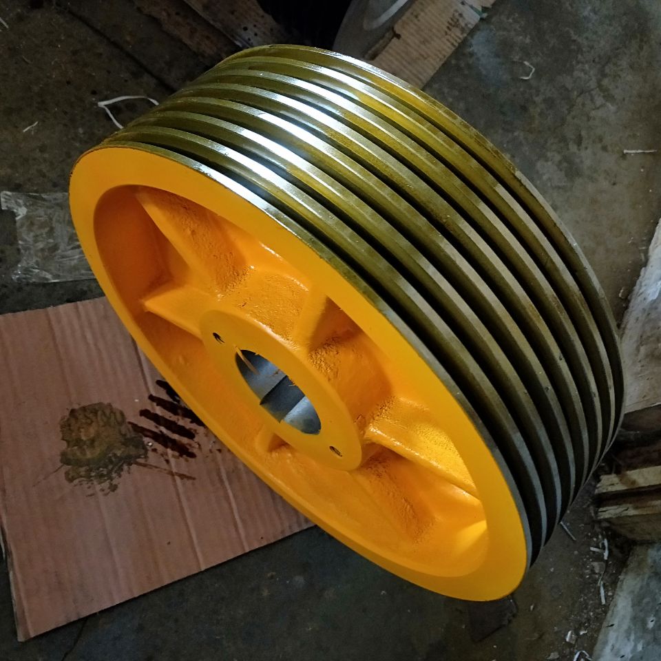 蒂森沙仕电梯曳引轮36578蒂森曳引轮tm160主机轮多规格电梯配件