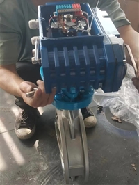 供应D973H-16C 电动对夹式蝶阀DN80DN100DN250 D973W-10P