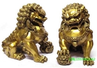 铸铜动物雕塑 广场铜狮大型动物雕塑制作工厂纯铜狮子小品定做