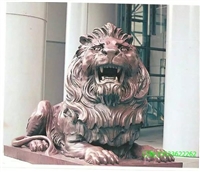 铸铜狮子动物雕塑 宫门狮汇丰狮对狮大型青铜狮会所酒店装饰雕塑