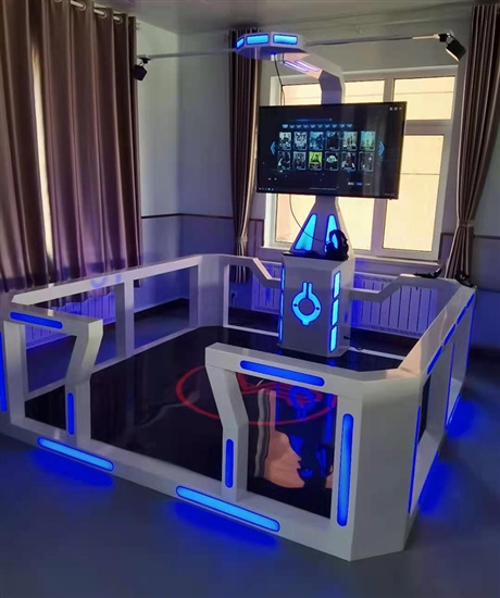 vr体验馆设备大型体感游戏机vr行走平台vr设备体验室六人战车vr射击