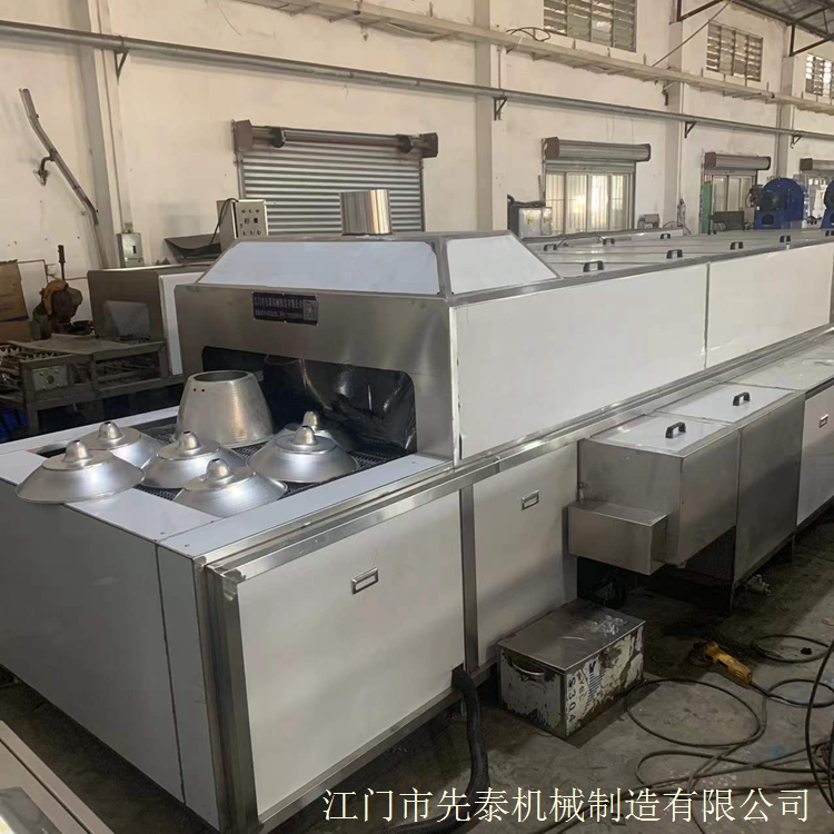铝制工艺品超声波清洗机 照明灯具配件喷淋清洗线
