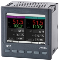 LUMEL双回路独立4组PID参数RS485数字通信温度控制器RE92 