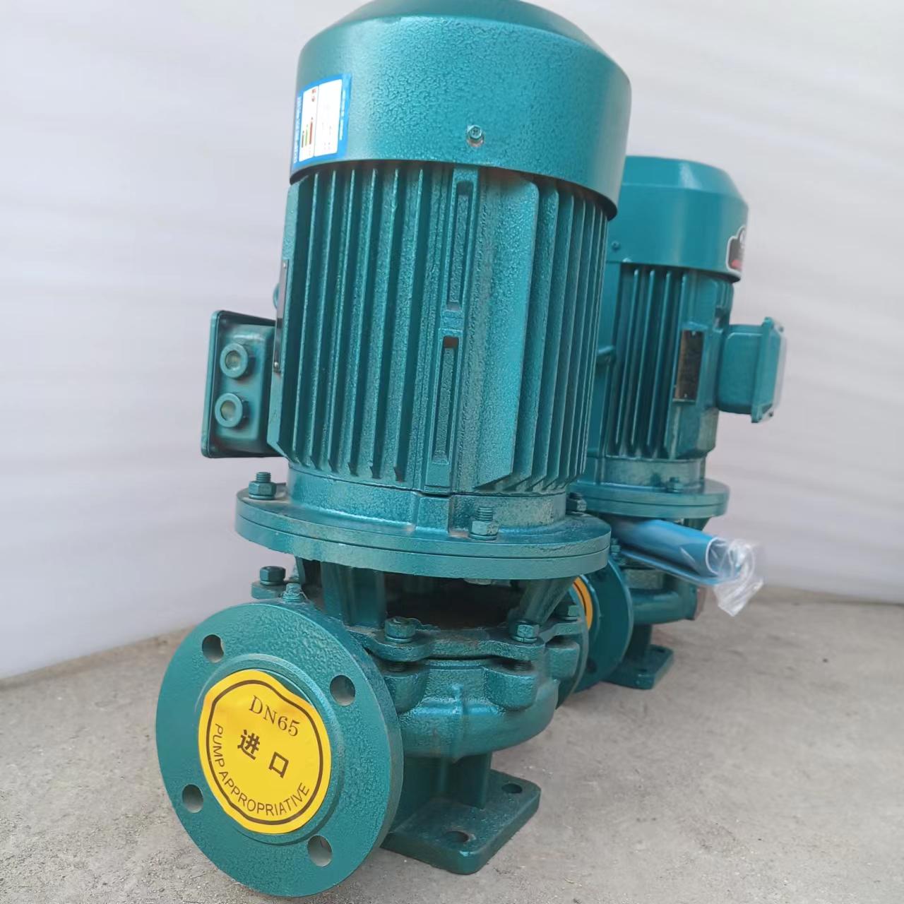 4kw暖通制冷循环增压泵惠沃德gd65160a立式管道离心泵