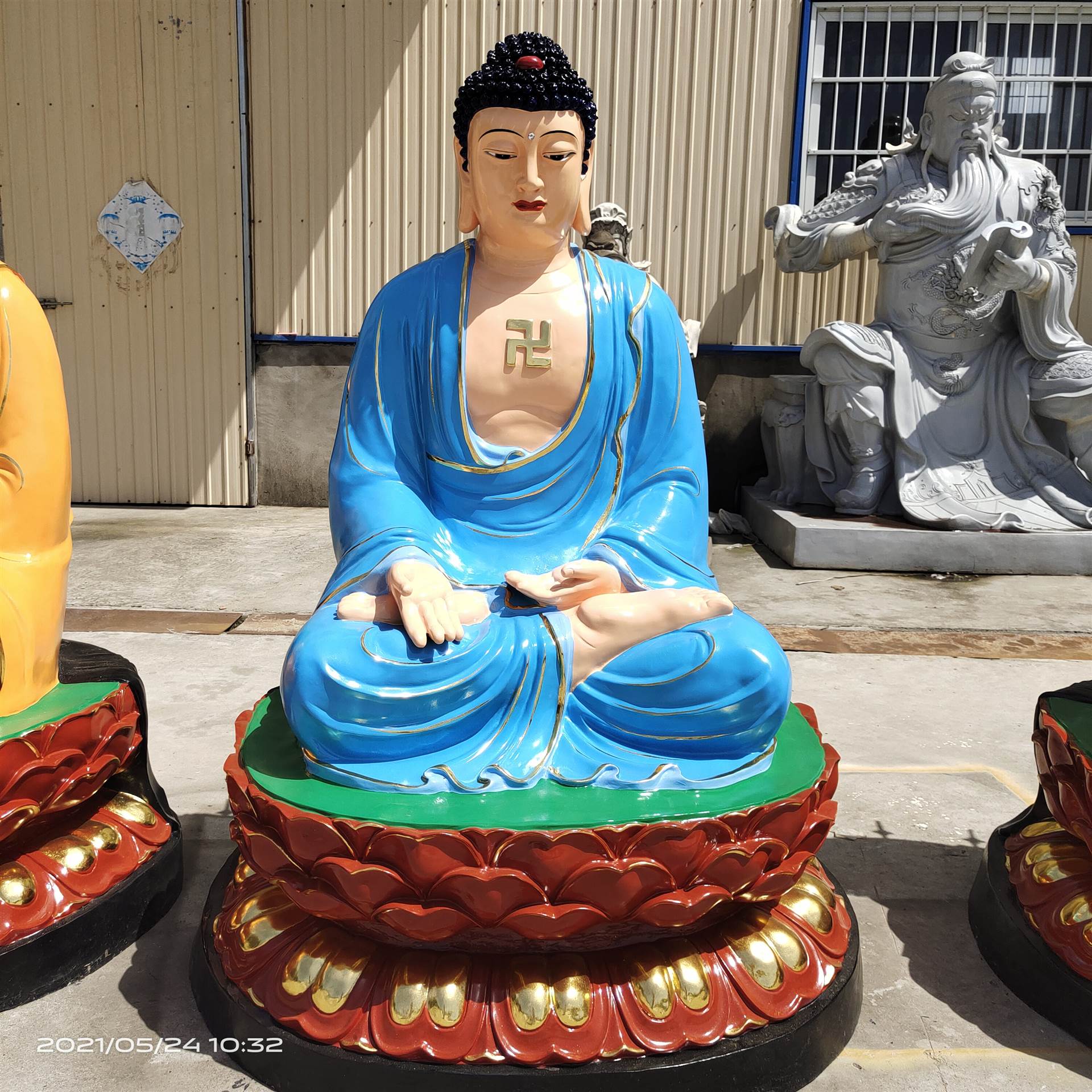 五方如来佛像寺院大型室内外佛祖佛像五尊如来佛像生产