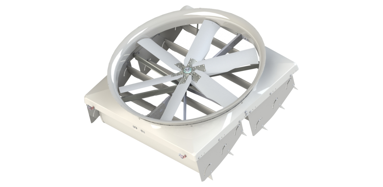 大型牛舍风机赛科龙风机牛场玻璃钢风机