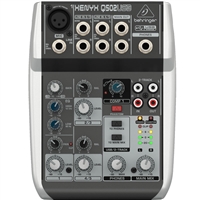 百灵达 Behringer Q502USB 模拟调音台 声卡调音台 5路调音台