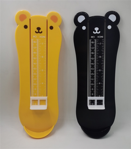  跨境一件代发 小熊造型儿童量脚器 英寸厘米脚长测量仪器