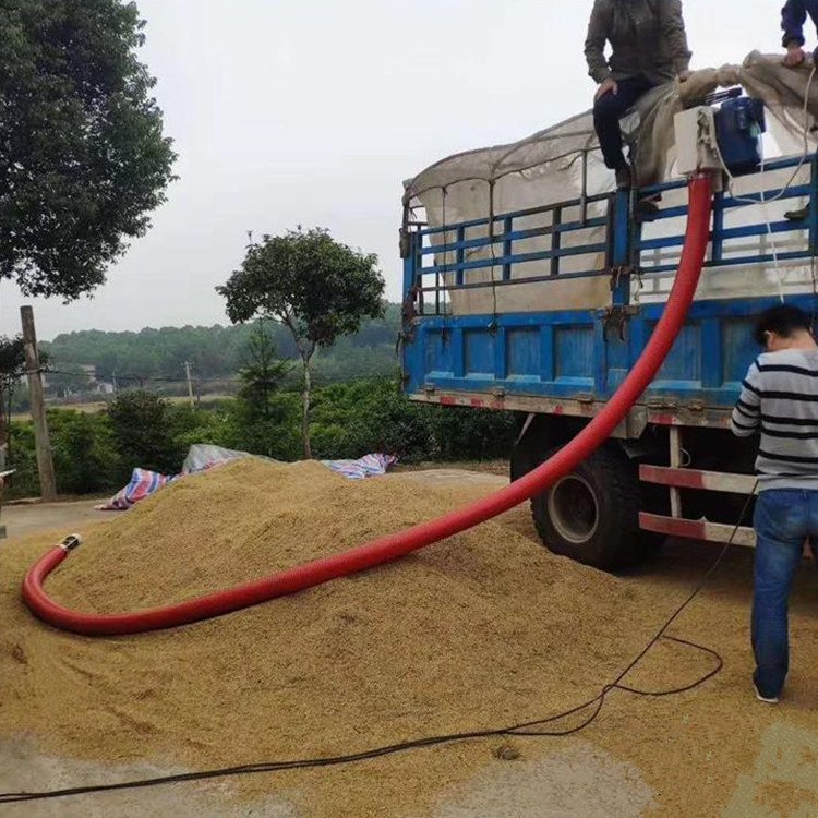车载软管吸粮机规格多型号牛津管状吸粮泵长距离稻谷输送机