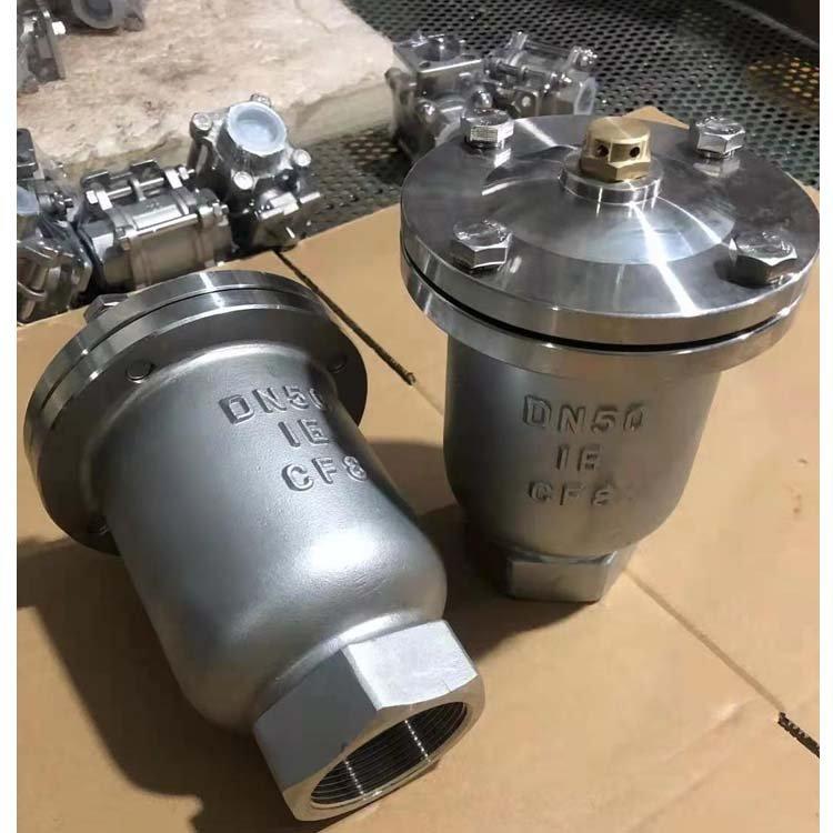 不锈钢304丝口排气阀内螺纹单口自动排气阀qb1p11锈钢丝扣耐高温阀4分