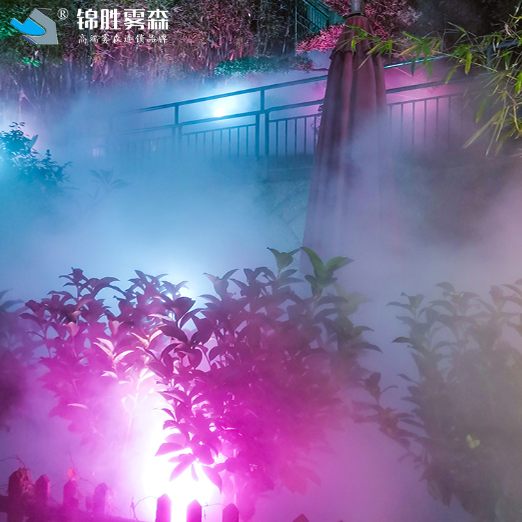园林景观人造雾设备水雾景观特色小院喷雾景观