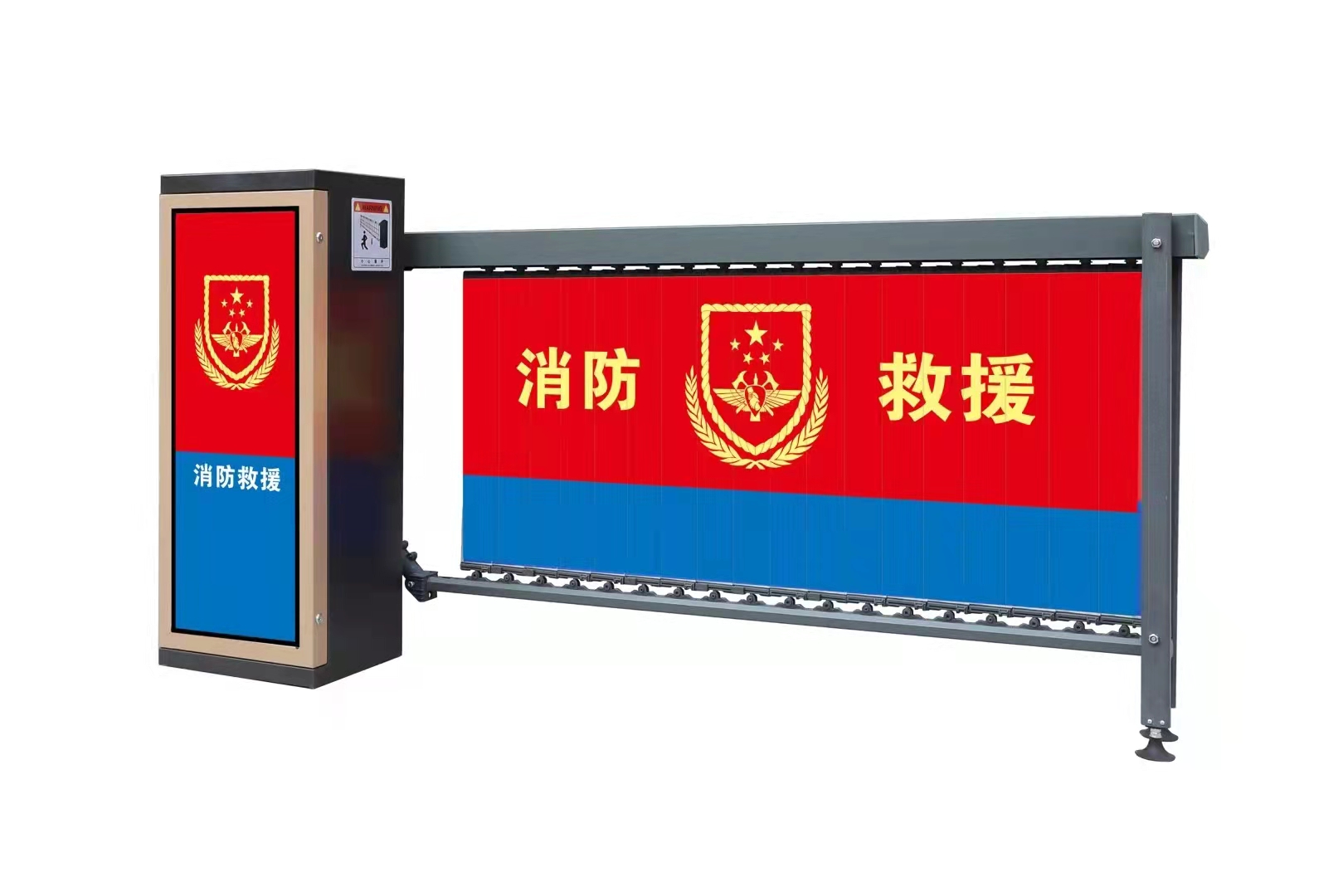 防风,电机热保护,抗雷击,抗电涌,通过在道闸上投放精美的广告画面