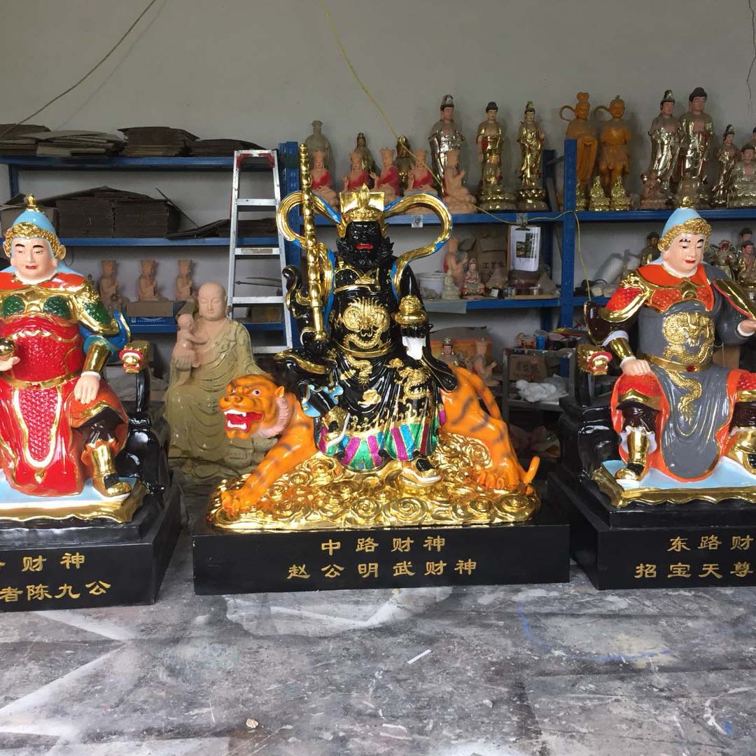 五虎上将马超雕像五路财神像佛像厂家五路财神佛像