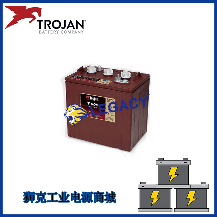 Trojan邱健蓄电池L16H-AC   6V435AH新能源电源