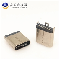 USB type-cĸ 6P ֱʽƬSMT 8.8-9.3-10.0-10.5MM TYPE-Cĸ