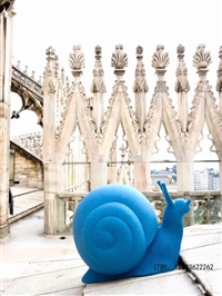  玻璃钢卡通蜗牛雕塑户外园林景观造景摆设幼儿园仿真动物装饰摆件