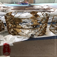 原家具餐桌椅用不锈钢蛇形腿S型 大象腿竹节腿 玫瑰金茶几腿