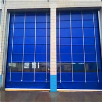 拉链PVC快速卷帘门  自动复位防撞