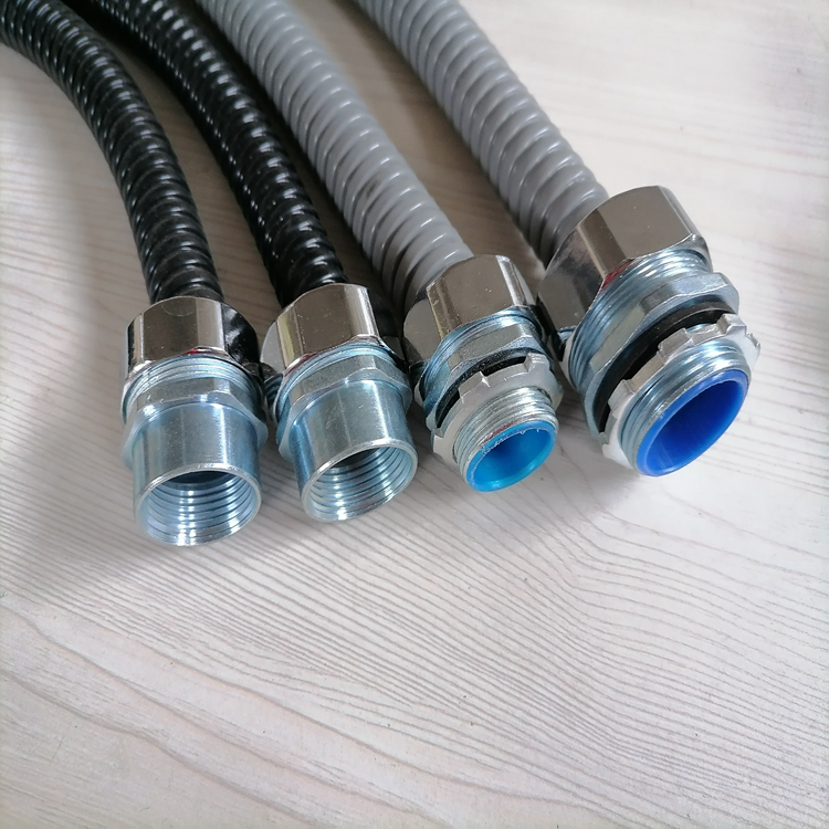 金属配电软管内螺纹格兰头 包塑软管内牙内丝头镀锌镀铬dn20-g3/4