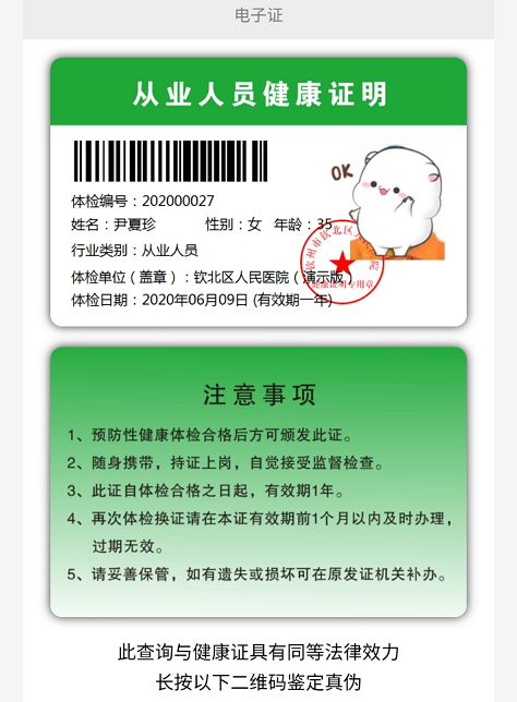 广东从业人员电子健康证系统批量上传网页自助查询