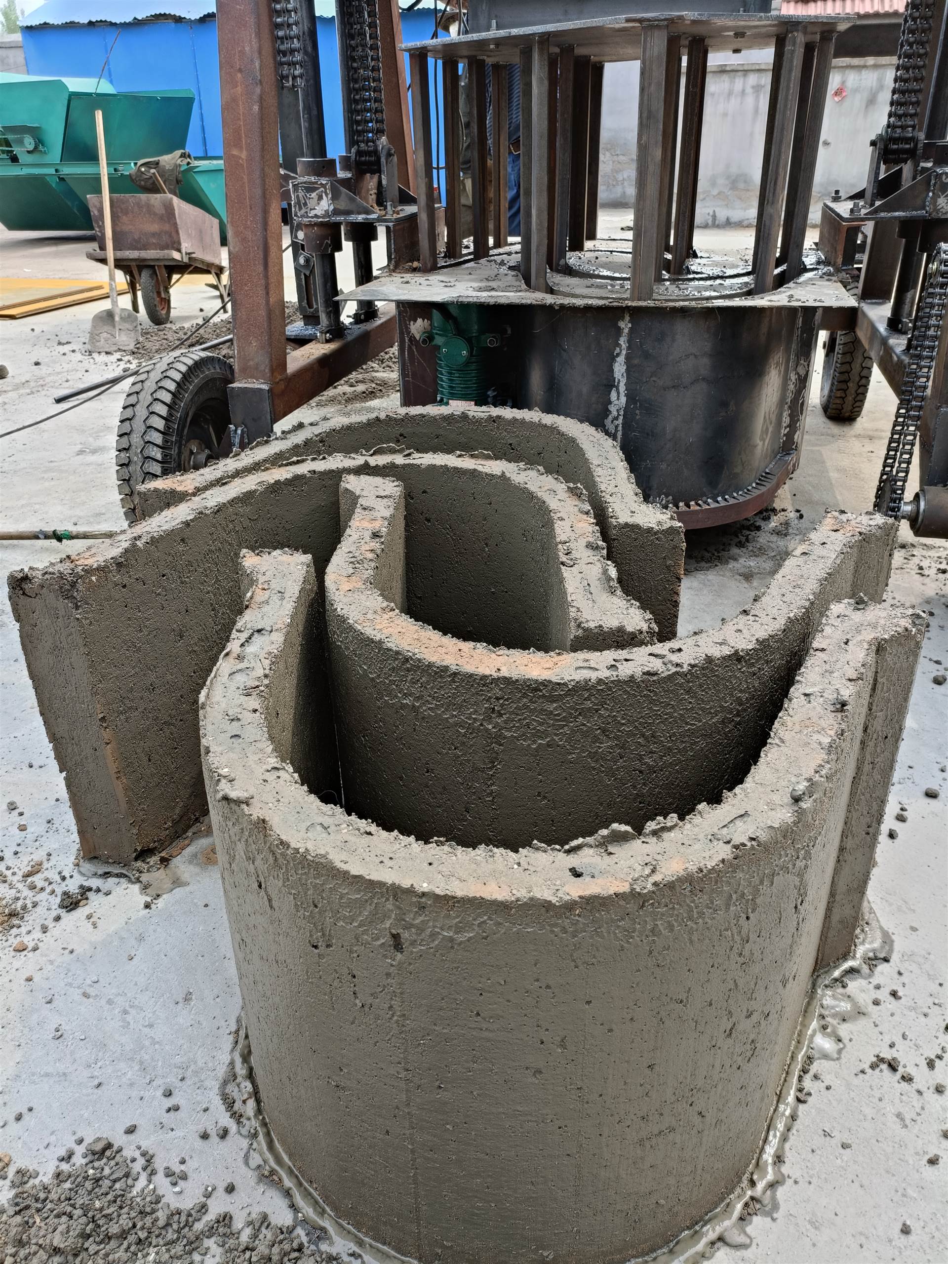 u型槽水泥预制农田水利水渠瓦机沟渠u型槽设备厂家工作快