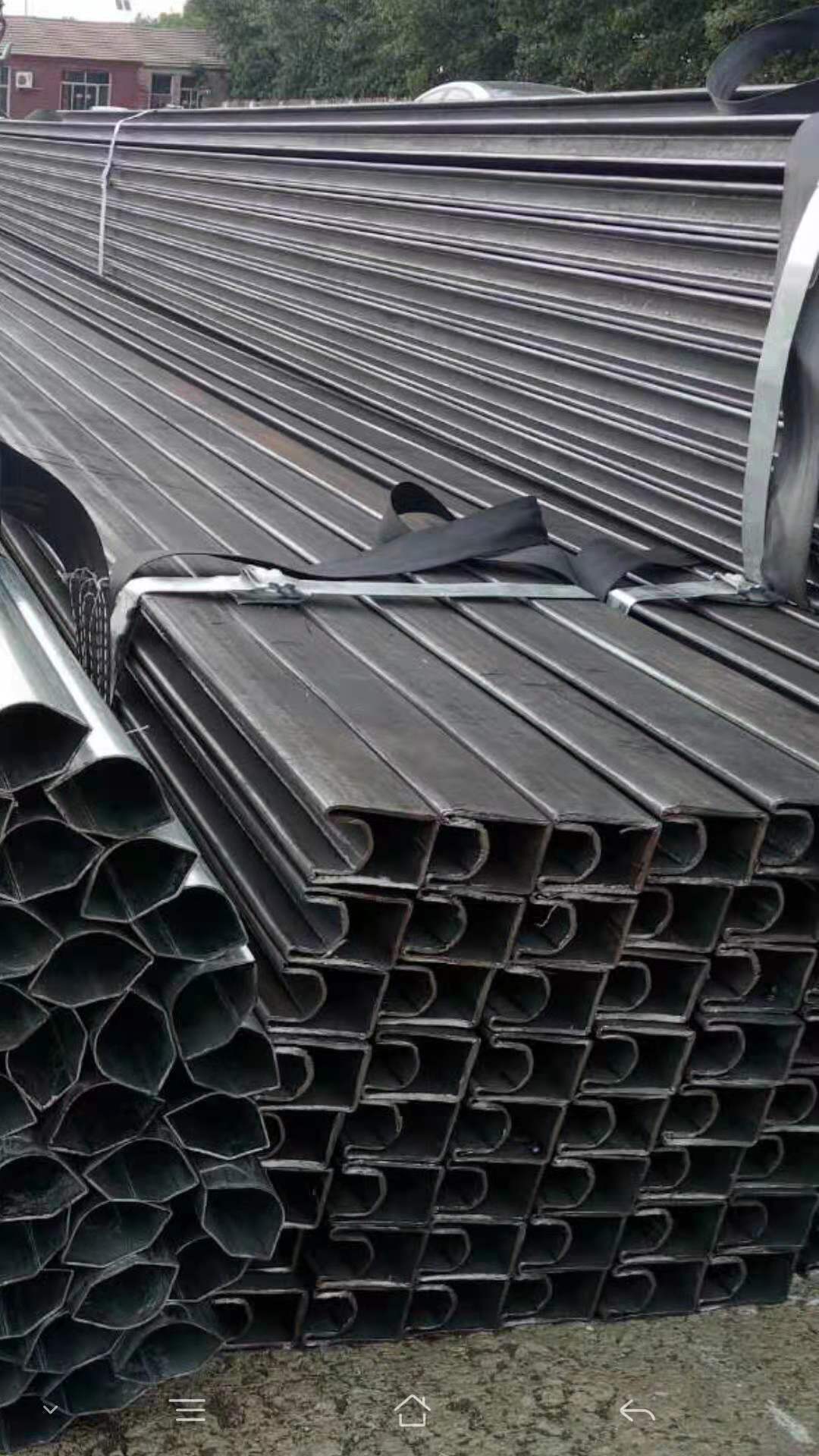 凹槽管钢管 不锈钢 50*70不锈钢双面凹槽