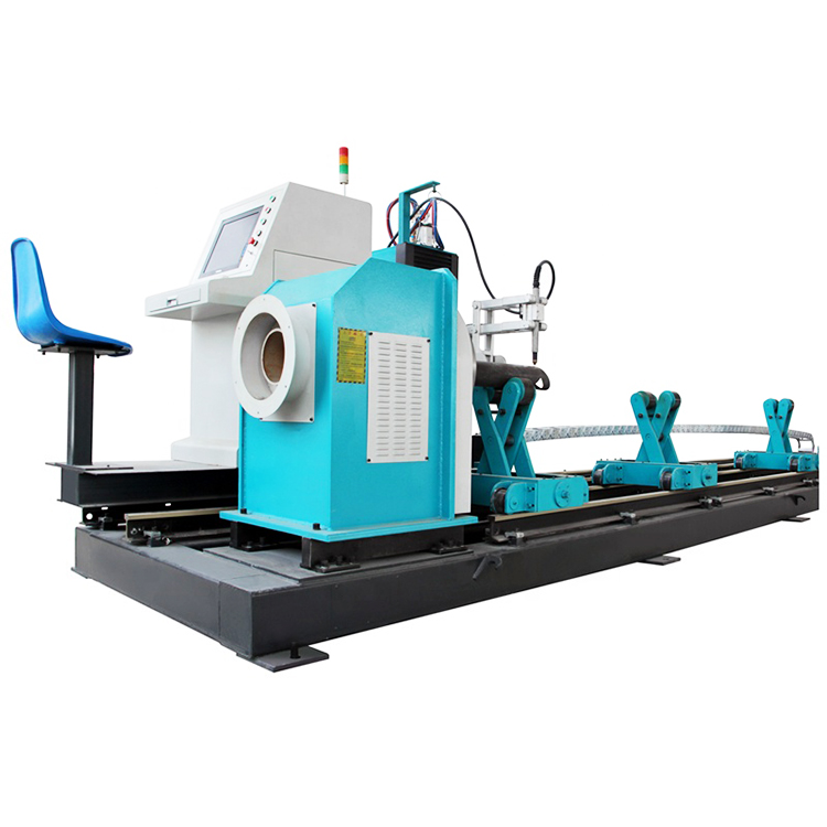 天津武清钢结构马鞍口型切割数控圆管相贯线切割机