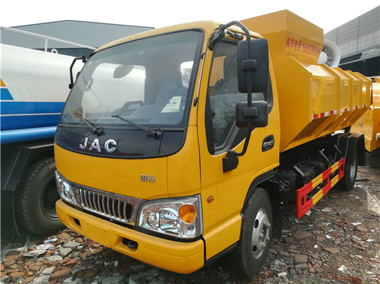 市政环卫挂桶式运输车含水6方6吨污泥挂桶清淤车