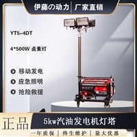 伊藤动力野外露营用5kw小型便携式照明发电机YT5-4DT